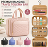 Large Travel Cosmetic Bag with Waterproof Hanging Hook